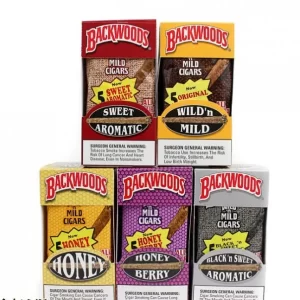 BACKWOODS AUTHENTIC CIGARS – 8 PACKS OF 5 (40 CIGARS)